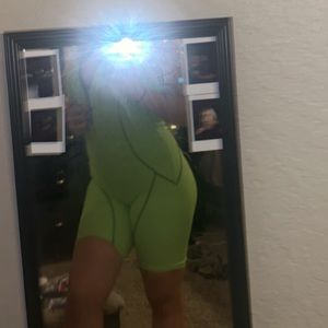 BADDIEVILLE GREEN ROMPER